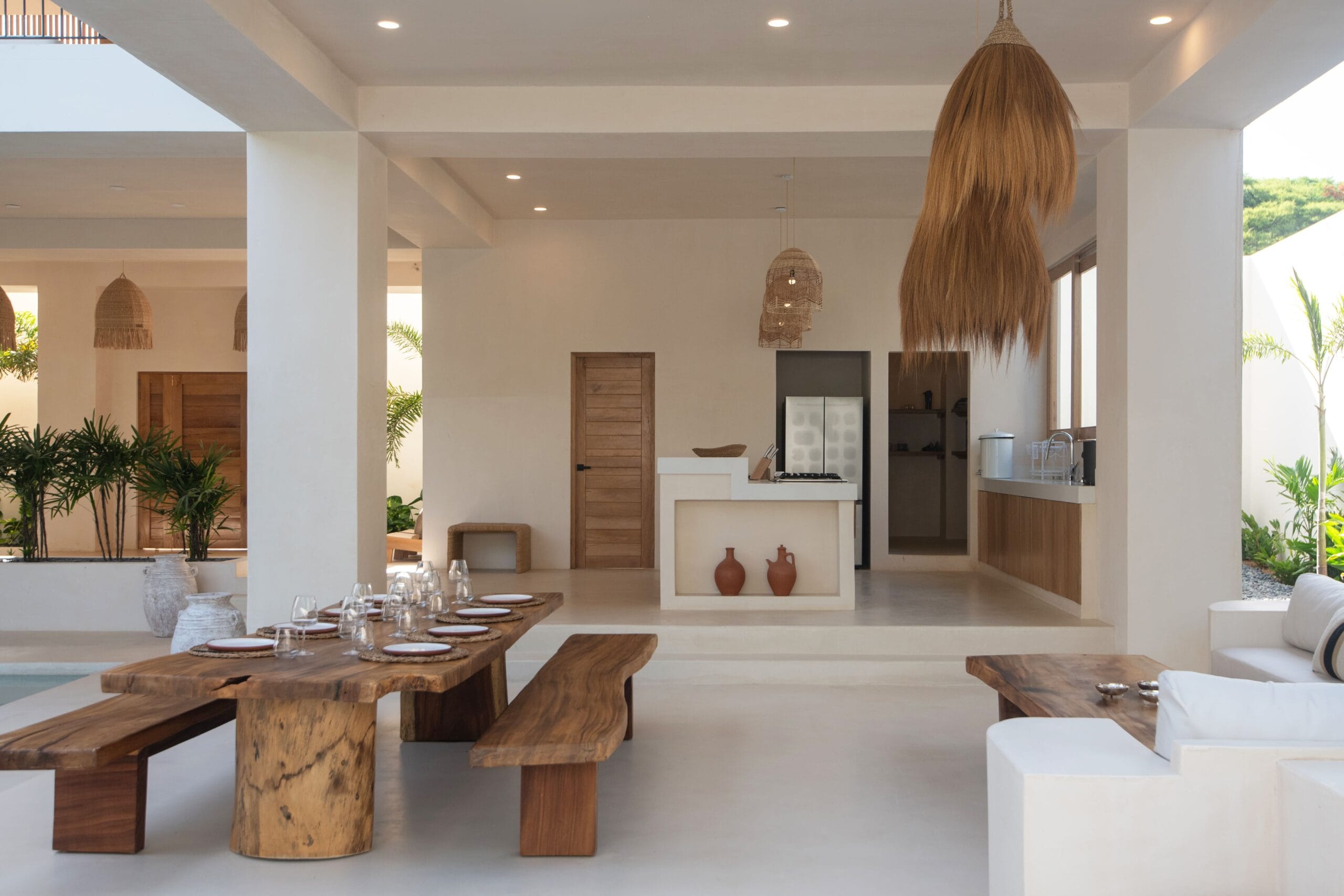 Taco Champagne - Hom - sala comedor con alberca