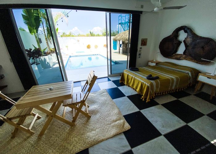 Bruma cama king vista alberca